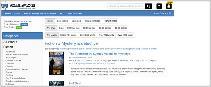 Smashwords.com (Mystery & Detective)