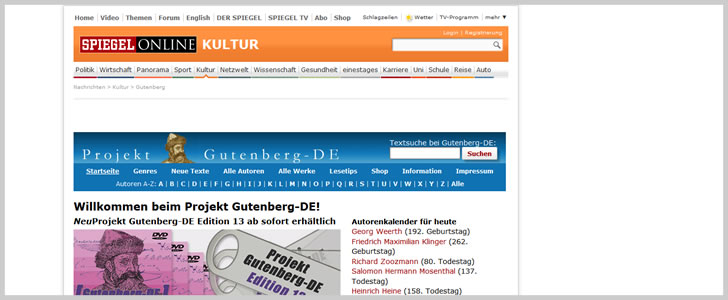 Gutenberg.spiegel.de