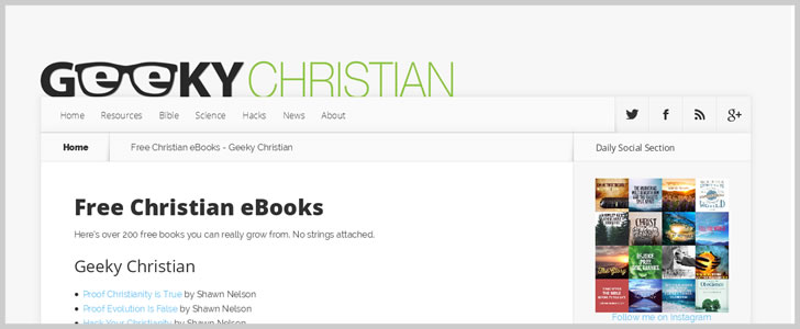 Hundreds of Free Christian Ebooks