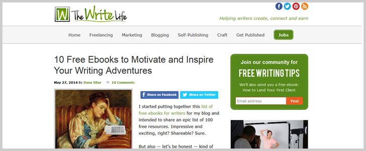 10 Free Ebooks To Motivate And Inspire Your Writing Adventures