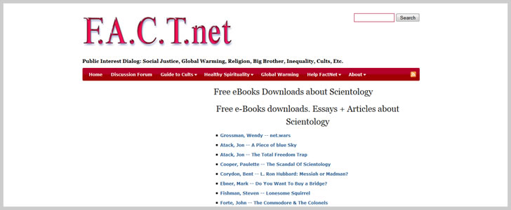 21 Free Scientology Ebooks, Essays & Articles