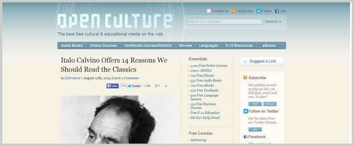 Italo Calvino Offers 14 Reasons We Should Read the Classics