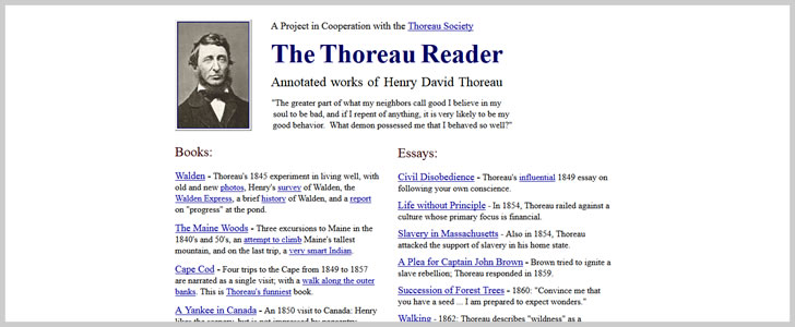 Essays & Ebooks by Henry David Thoreau 