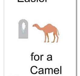 Easier For A Camel