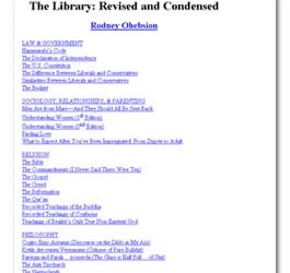 The Library: Revised and Condensed