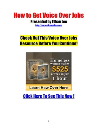 Click here to read / download - How to Get Voice Over Jobs 