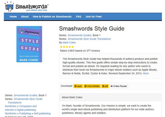 Visit the site - Smashwords Style Guide