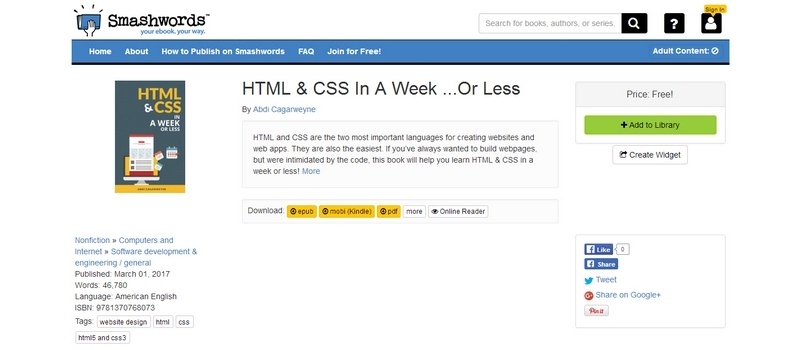 HTML and CSS In A Week ...Or Less  by Abdi Cagarweyne 