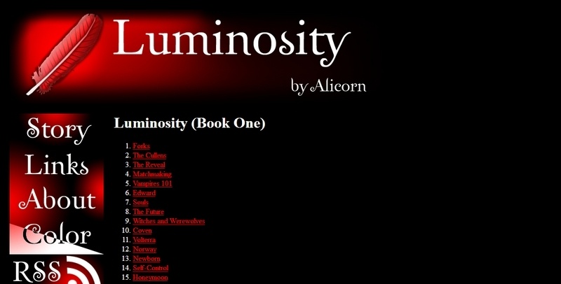 Luminosity - A Twilight Fanfiction Story by Alicorn