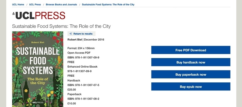Sustainable Food Systems: The Role of the City   by Robert Biel 