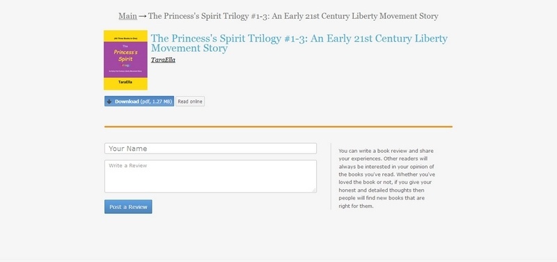 The Princess's Spirit Trilogy #1-3: An Early 21st Century Liberty Movement Story by Tara Ella