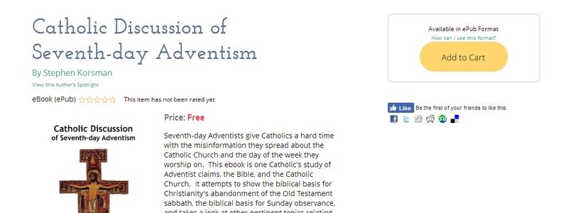 Catholic Discussion of Seventh-day Adventism by Stephen Korsman 