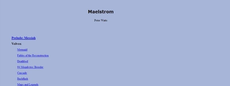 Maelstrom by Peter Watts 