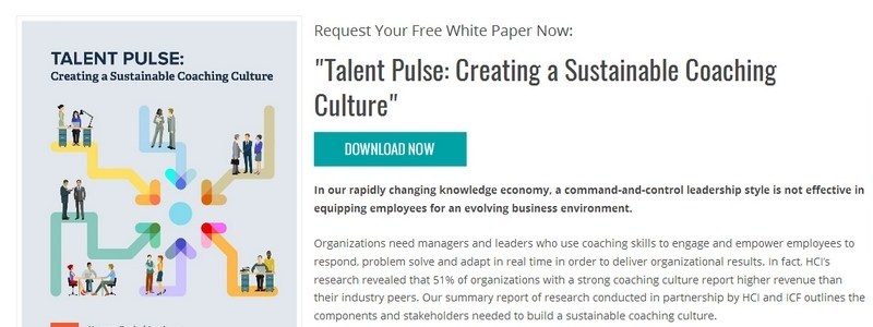 Talent Pulse: Creating a Sustainable Coaching Culture by Human Capital Institute 