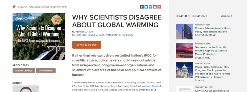 Why Scientists Disagree about Global Warming by Craig Idso, Robert M. Carter, S. Fred Singer 