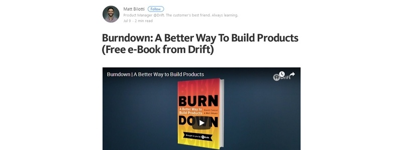 Burndown: A Better Way To Build Products by Matt Bilotti 