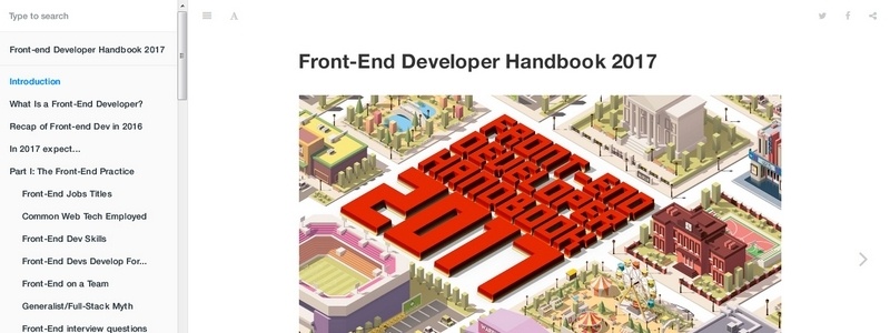 Front-End Developer Handbook 2017 by Cody Lindley
