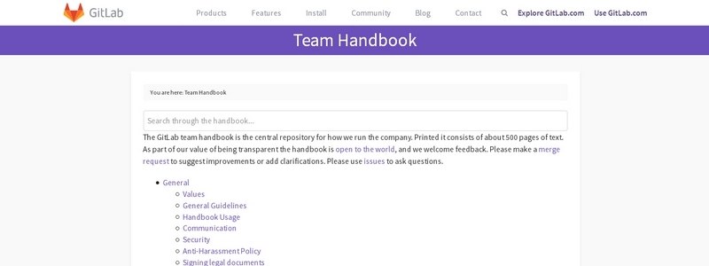 GitLab Employee Handbook by GitLab