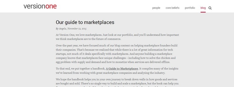A Guide to Marketplaces by Boris Wertz and Angela Tran Kingyens