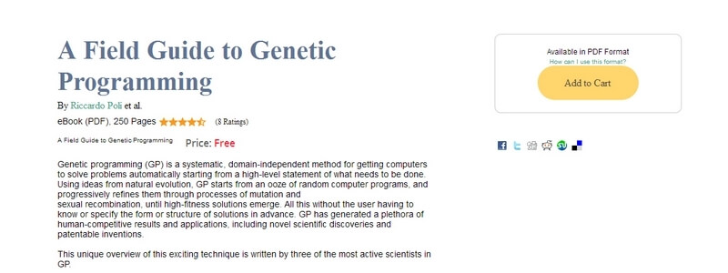 A Field Guide to Genetic Programming by Riccardo Poli