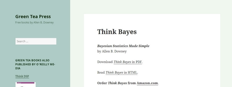 Bayesian Statistics Made Simple  by Allen B. Downey 