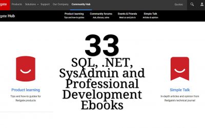 33 SQL, .NET, SysAdmin and Professional Development Ebooks