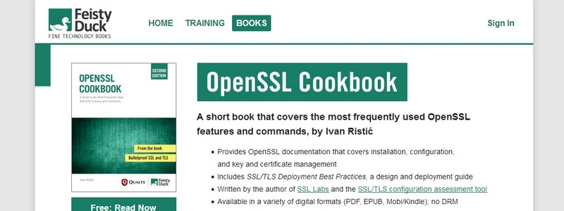 OpenSSL Cookbook: A Guide to the Most Frequently Used OpenSSL Features and Commands by Ivan Ristic