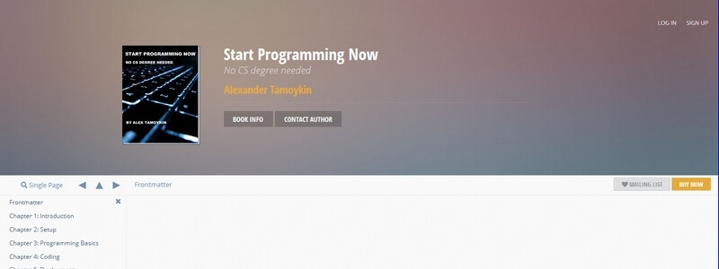 Start Programming Now by Alexander Tamoykin 