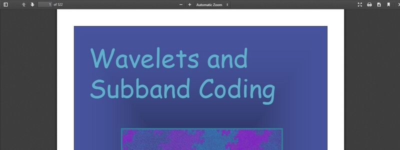 Wavelets and Subband Coding  by Martin Vetterli and Jelena Kovacevic 