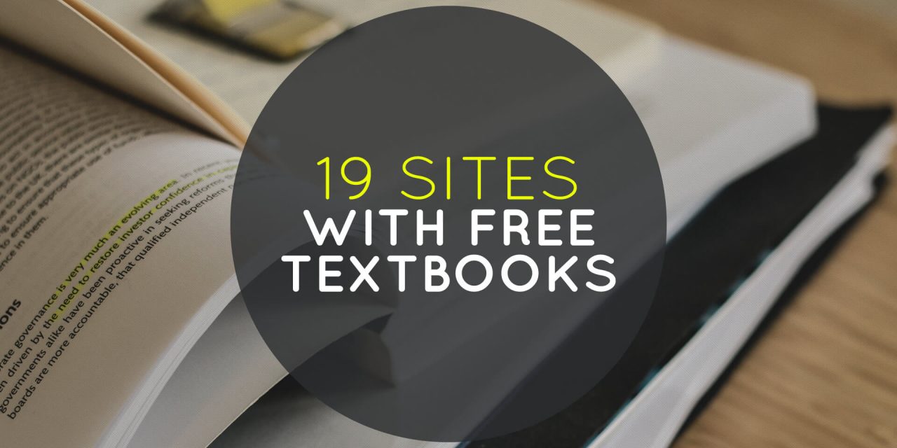 19 Sites With Free Textbooks