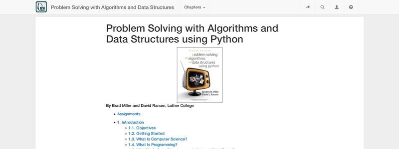 Problem Solving with Algorithms and Data Structures using Python by Brad Miller and David Ranum 
