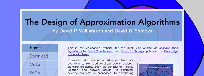 The Design of Approximation Algorithms by David P. Williamson, David B. Shmoys
