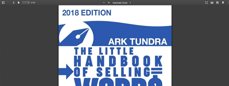 The Little Handbook Of Selling Words by Magnus Lundberg