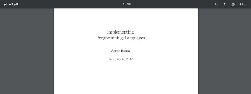 Implementing Programming Languages by Aarne Ranta