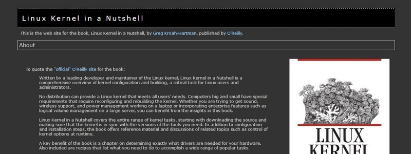 Linux Kernel in a Nutshell  by Greg Kroah-Hartman 