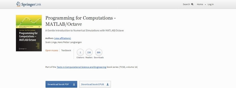 2 Free Programming for Computations Ebooks – MATLAB/Octave & Python by Svein Linge, Hans Petter Langtangen