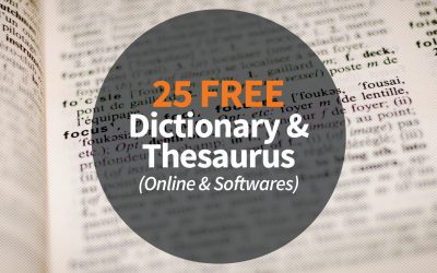 25 Free Dictionary & Thesaurus (Online & Softwares)