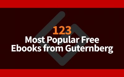 123 Most Popular Free Ebooks from Guternberg