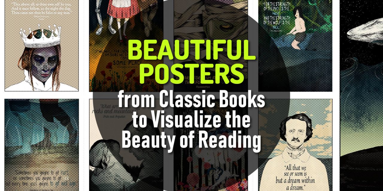 Classy and Beautiful Posters from Classic Books to Visualize the Beauty of Reading