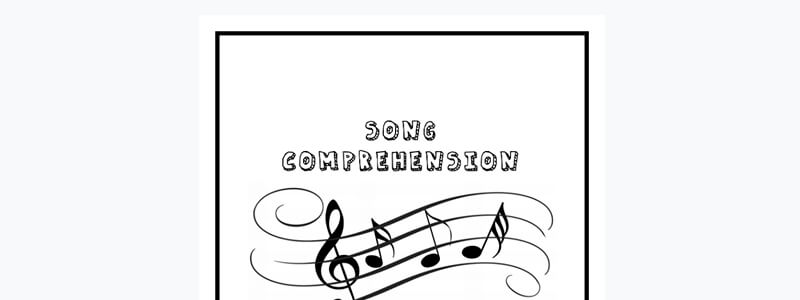 2 Free Song Comprehension With Answers